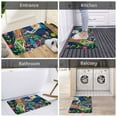 thumbnail image 5 of Pofeuu Colorful Floral Forest Fairy Print Flannel Doormats Rug16"x24"Rug Washable Doormats Indoor Outdoor Rugs for Layered Front Door Mats, Porch, Kitchen, Entryway, 5 of 7