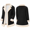 thumbnail image 3 of Toddler Kids Boys Lined Overcoat Long Sleeve Open Front Warm Cozy Windproof Elegant Outerwear 3-4 Years, 3 of 6