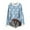 Light Blue, variant on Women's Fashionable Christmas Printed Wool Collar Sweater, Casual Long Sleeved Knitted Pullover Top, Lightweight Super Soft Knitwear for Daily Wear Xxl Green