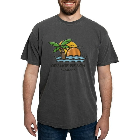 CafePress - Alabama Orange Beach T Shirt - Mens Comfort Colors Shirt