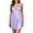 Purple, variant on Women's Satin Mini Chemise Nightgown Spaghetti Strap Lace V Neck Soft Loose Fitting Summer Night Sleep Dress Blue One Size