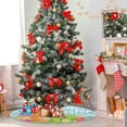 thumbnail image 4 of FMSHPON Easter Tree Skirt Colorful Eggs Bunny Xmas Christmas Tree Skirt Stand Mat for Holiday Party Decoration Indoor Outdoor 36 inches, 4 of 6