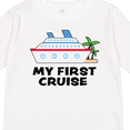 thumbnail image 4 of Inktastic My First Cruise with Cruise Ship and Palm Trees Boys or Girls Long Sleeve Toddler T-Shirt, 4 of 5