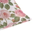 thumbnail image 7 of Wobogo Light Pink Rose Pillowcase Special Crystal Velvet Breathable and Comfortable Bedside Decorations Pillow 16×16in, 7 of 7