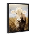 thumbnail image 2 of Stupell Industries Farmhouse Simple Belle Cow Portrait Black Floating Frame Canvas Art, 17 x 21, by Marcus Prime, 2 of 8