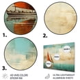thumbnail image 3 of Designart "Boat modern Coastline III" Boat Metal Art Living Room, 3 of 5