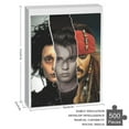 thumbnail image 3 of Johnny Depp Jigsaw Puzzle, Wood Puzzles Adult, 500 PCS Jigsaw Puzzle Perfect for Game Nights, 3 of 8