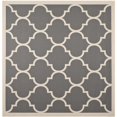 thumbnail image 1 of Safavieh Courtyard Anthracite Indoor Outdoor Rug - Square 5'3", 1 of 1
