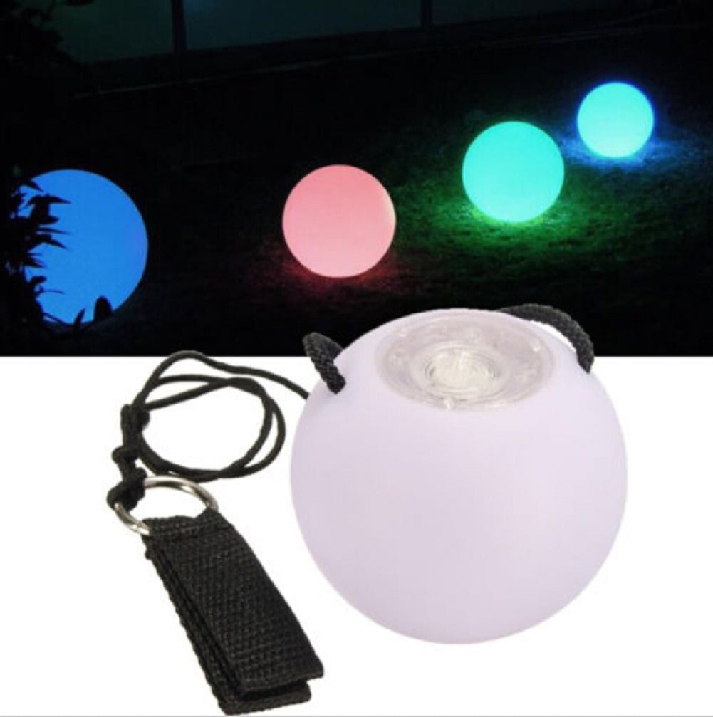LED Multi-Color Glow soft POI Thrown Ball Light up For Belly Dance Hand Props