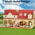 thumbnail image 5 of OLEOCA Family Grand Doll House — Light-Up 2-Story Cozy Cabin with Furniture & Bunny Figure, Complete Dollhouse Playset for Creative Pretend Play, Gift for Kids Ages 3+, 5 of 8