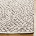 thumbnail image 3 of SAFAVIEH Montauk Kimberlyn Geometric Diamond Cotton Area Rug, Grey/Ivory, 6' x 6' Square, 3 of 6