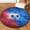 Multicolour 3, variant on CURLYOOT Round Rug 3ft Sports Golf Club Themed Area Rug, Washable Circle Mat Non Slip Floor Carpet Mat, Soft Indoor Rugs for Entryway Living Room Dining Room Bedroom