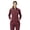 Burgundy, variant on M&M SCRUBS Women’s Full Zip Scrub Jacket – 4-Way Stretch Warm-Up Jacket with Stand Collar, Moisture-Wicking (Burgundy, X-Small)
