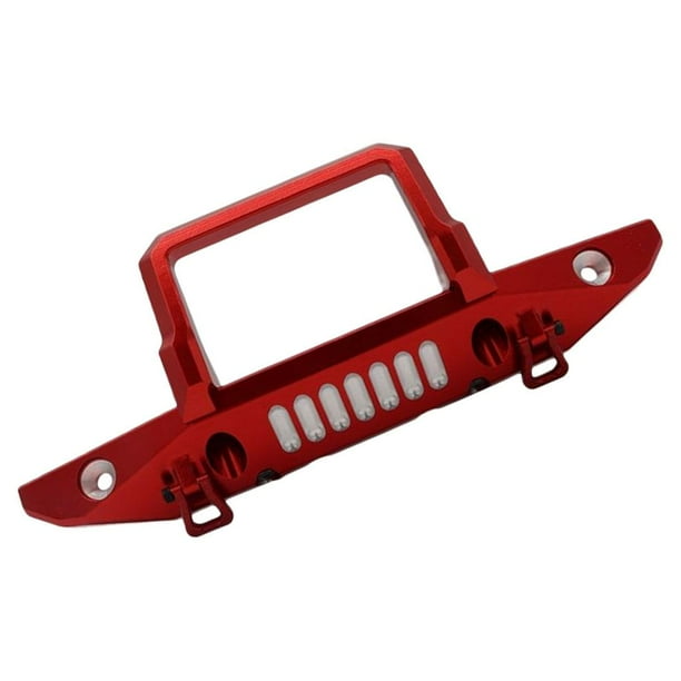 Mejora del parachoques delantero 1:6, piezas de coche, piezas de repuesto para hobby de coches, piezas de coche RC para Axial SCX6 rojo