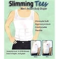 thumbnail image 3 of Tees de adelgazamiento - Body Shaper instantáneo para hombres (grande) Slimming Tees SLIMMINGTEELARGE, 3 of 3