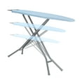thumbnail image 3 of Seymour Home Products Adjustable Height, 4 Leg Ironing Board with Mesh Top and Iron Rest, Light Blue, 3 of 12