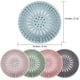 thumbnail image 4 of Dsseng - Paquete de 5 atrapapelos de silicona duraderos para desagüe de ducha, fáciles de instalar y limpiar, aptos para baño, bañera y cocina., 4 of 7