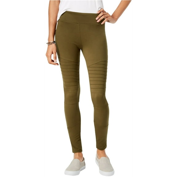 Hippie Rose Womens Moto Casual Leggings, Green, Large