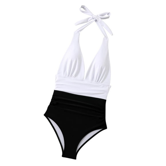 Traje de natación de la cintura para los trajes de baño para mujeres para la fiesta de viajes de deportes acuáticos de clubes navideños L