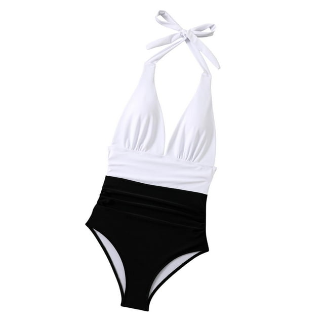 Traje de baño deportivo sin mangas para mujer, traje de baño de moda para vacaciones de verano L