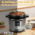 thumbnail image 4 of 6.5 Quart Electric Pressure Cooker, 16-in-1 Multi-Functional Slow Cooker, Rice Cooker, Saute Pan, Soup Pot, Egg Cooker, Warmer, Preset Cooking, Stainless Steel, 4 of 16