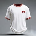 thumbnail image 2 of Mens Knit Polo Print Short Sleeve Comfort Summer Clothes for Men,White,2XL, 2 of 3