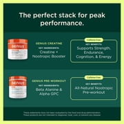 Genius Protein Powder, Vanilla - Dual Protein Blend with Improved Whey Isolate & Natural Egg White for Lean Muscle Building for Men & Women - Grass-Fed Pre & Post Workout Meal Replacement Shake