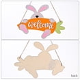 thumbnail image 3 of 2Pcs Easter Wooden Welcome Door Sign Bunny Rabbit Hanging Decor Letter Pendant Indoor Outdoor Decoration Supplies, 3 of 7