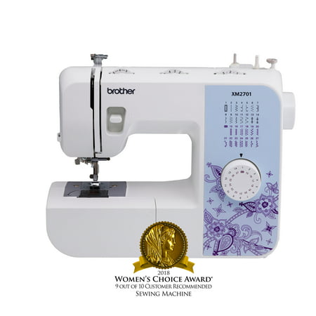 Brother XM2701 Lightweight, Full-Featured Sewing Machine with 27 Stitches, 1-Step Auto-Size Buttonholer, 6 Sewing Feet, and Instructional (Best Sewing Machine Ever Made)