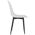 thumbnail image 4 of vidaXL Dining Chair Set of 2 White Polypropylene Standard Ergonomic, 4 of 6
