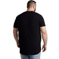 thumbnail image 3 of Homeyce Big and Tall T Shirts for Men Short Sleeve Crew Neck Casual Tee Ultra Soft Breathable T-Shirts Solid Color Classic Basic Tops Xl-6xl,Black 2XL, 3 of 8