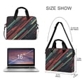 thumbnail image 3 of FORMRS 16" Laptop Bag Carrying Sleeve Case with Handle Travel Shoulder Briefcase, Red Abstract Lines, 3 of 8
