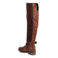 thumbnail image 3 of Qupid DC10 Women Mix Media Over the Knee Monk Strap Zip Motorcycle Boot, 3 of 6