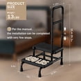 thumbnail image 6 of SAFH 2 Step Stool with Handle - Adjustable Height, Non-Slip Pedals & Glow Strips for Elderly, Seniors, Bath, Kitchen, 6 of 9