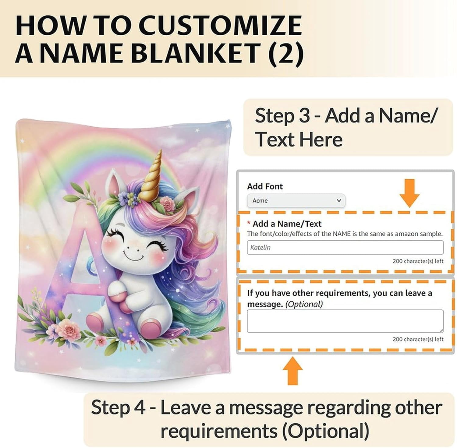 Unicorn Blanket for Girls, Custom Initial Blanket, 50 x 40 Inches Warm Lightweight Blanket for Unicorn Lovers, Cozy Pink Warm Flannel Throw Blanket Bed Sofa Room Decor, Camping, Travel