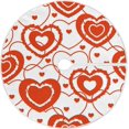 thumbnail image 1 of FMSHPON Valentine's Day Romantic Red Love Heart Xmas Christmas Tree Skirt Stand Mat for Holiday Party Decoration Indoor Outdoor 36 inches, 1 of 6
