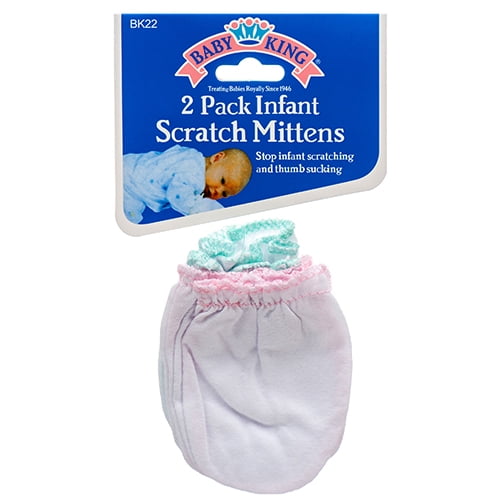 Baby King 2Pk Scratch Mittens