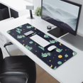 thumbnail image 2 of Long Mouse Pads for Desk,Dark Blue Dinosaurs Space Pattern Desk Mats on Top Of Desks, Desk Mouse Pad Extra Large with 3mm Non-Slip Base and Stitched Edge for Gaming,Office,Work,Home 31.5"x11.8", 2 of 6