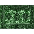 thumbnail image 1 of Ahgly Company Indoor Rectangle Persian Emerald Green Traditional Area Rugs, 5' x 7', 1 of 4