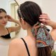 thumbnail image 2 of Cintas para el pelo de tela satinada, diademas ajustables de tela satinada, diademas de cinta suave para uso diario, diadema de tela anudada, 2 of 4