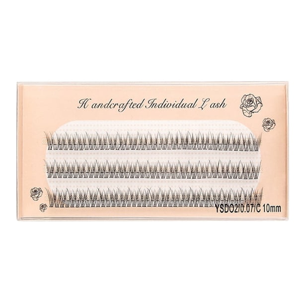 Pestañas postizas, pestañas personales, 100 mechones, kit de extensión de pestañas naturales DIY, 8/10/12 mm, rizo C, mechones de 0,07 mm de grosor