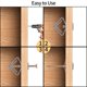 thumbnail image 4 of 100 Piezas Anclajes de Pared con Tornillos para Placas de Yeso (50 Anclajes Huecos + 50 Tornillos Autoperforantes para Hormigón), Tornillos y Anclajes Fijaciones de Pared Huecas para Pared de Placas de Yeso Rojo Verde, 4 of 5