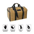 thumbnail image 4 of Bolsa De Transporte De Troncos De Doble Uso De Lona Encerada Resistente Al Agua, Bolsa De Almacenamiento Duradera Para Leña, Conjunto De Herramientas matsuzay TO005087-00, 4 of 7