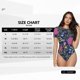 thumbnail image 5 of Balery Floral Body de cuello redondo de manga corta para mujer Tops de manga corta Tops básicos-Large, 5 of 7
