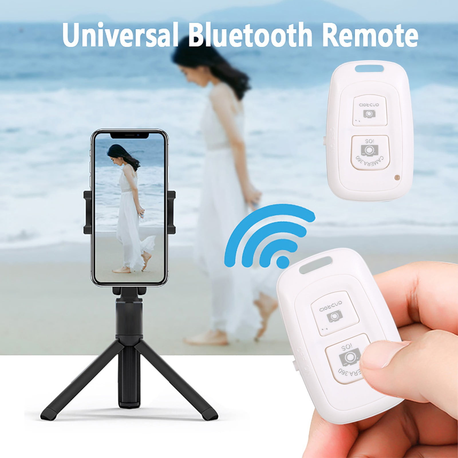 Selfie Remote Control Wireless Bluetooth Selfie Timer For Android IOS