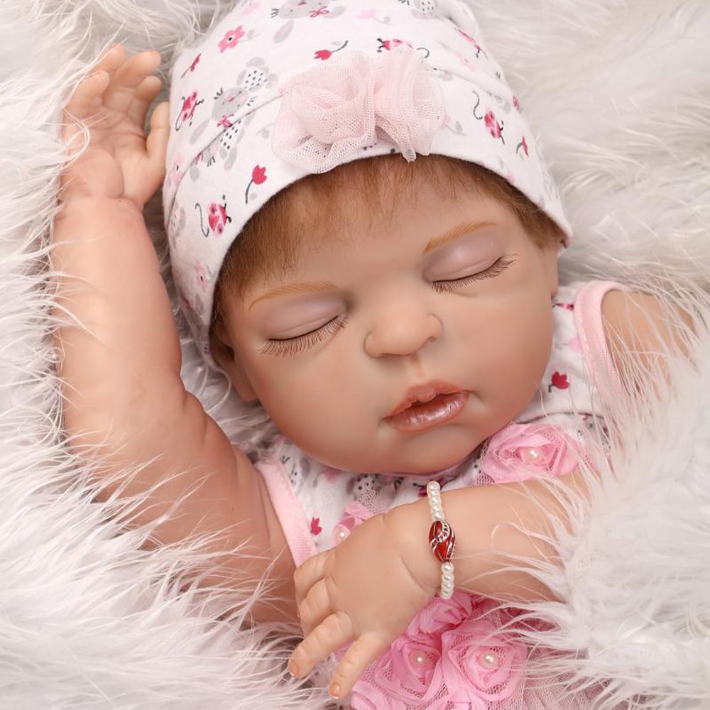 22in Reborn Doll Rebirth Baby Kids Gift AllSilica Gel Girl Walmart