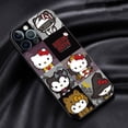 thumbnail image 1 of Funda de silicona negra para iPhone, carcasa bonita y fresca de Hello Kitty Cat para modelos 11, 12, 13, 14 Pro Max, Mini, XS, XR, X, 8, 7, 6S, 6, 5, 5S Plus zhangmengya LED, 1 of 2