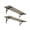 Grey Wash, variant on Long Wall Shelves, 31.5 Inch Wall Mounted Shelves Set of 2, Easy-to-Install, Wall Storage Ledges with Sturdy Metal Brackets for Living Room, Bathroom, Bedroom, Kitchen, Rustic Brown