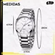 thumbnail image 4 of Reloj Curren Hombre Análogo Fechador Cuarzo Acero Ejecutivo, 4 of 8
