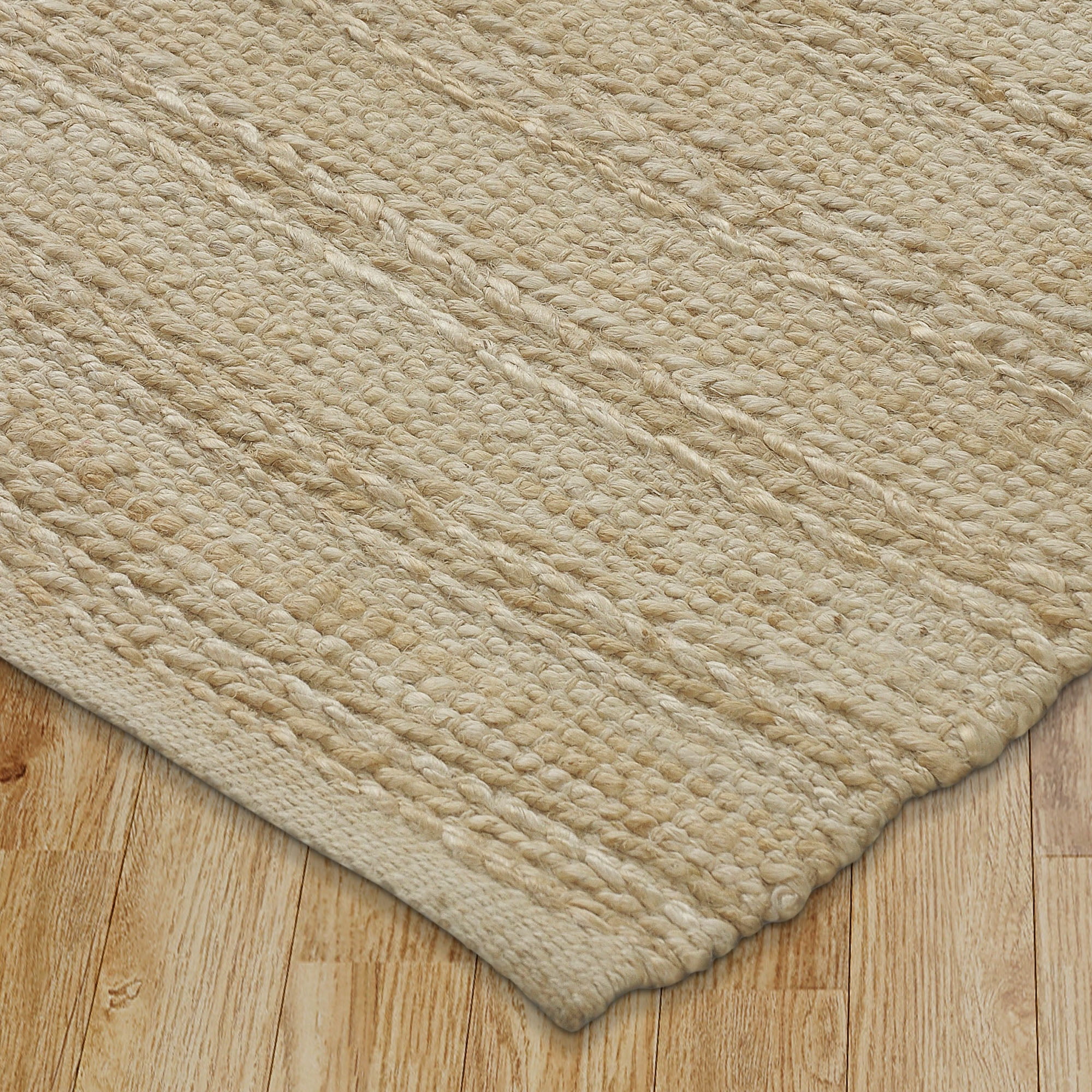 Ox Bay Newly Transitional Braided Light Jute Handmade Area Rug, 7'9" x 9'9"